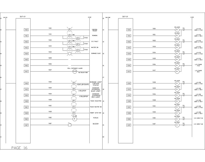 conveyor turntable assembly CAD diagram